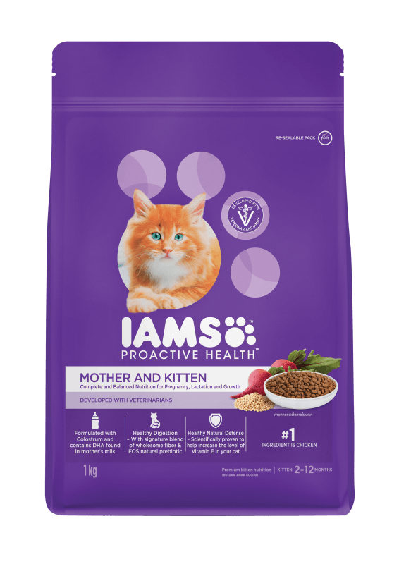 IAMS PROACTIVE HEALTH CAT FOOD FOR MOTHER AND KITTEN